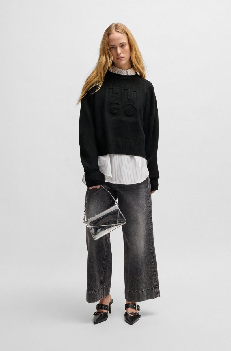 Hugo Boss Jersey Relaxed Fit Con Logo Grabado