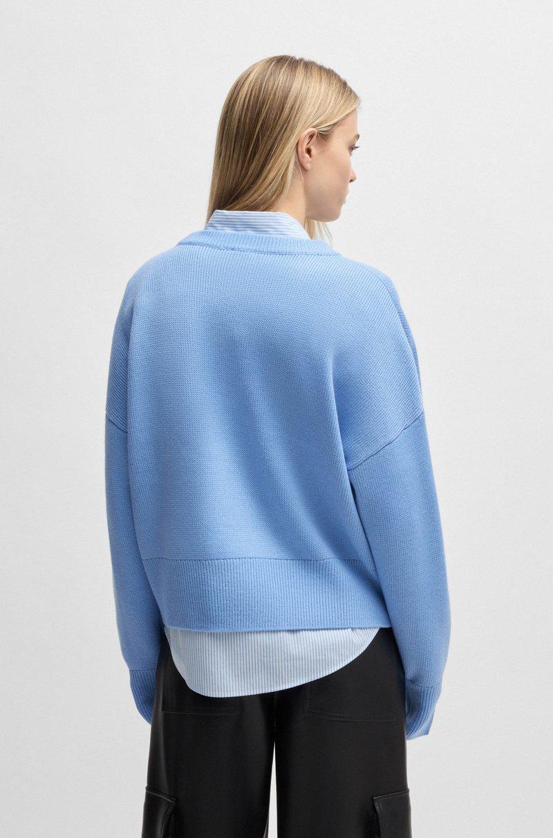 Hugo Boss Jersey Relaxed Fit Con Logo Grabado