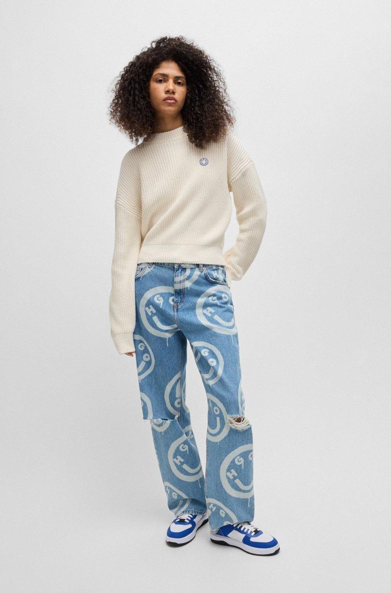 Hugo Boss Jersey Relaxed Fit Con Logo Happy HUGO