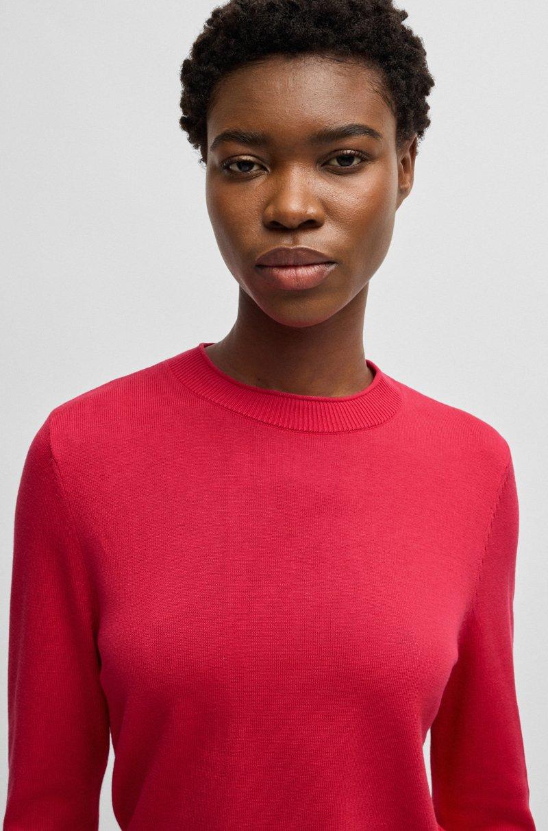 Hugo Boss Knit Sweater With Rolled Edges