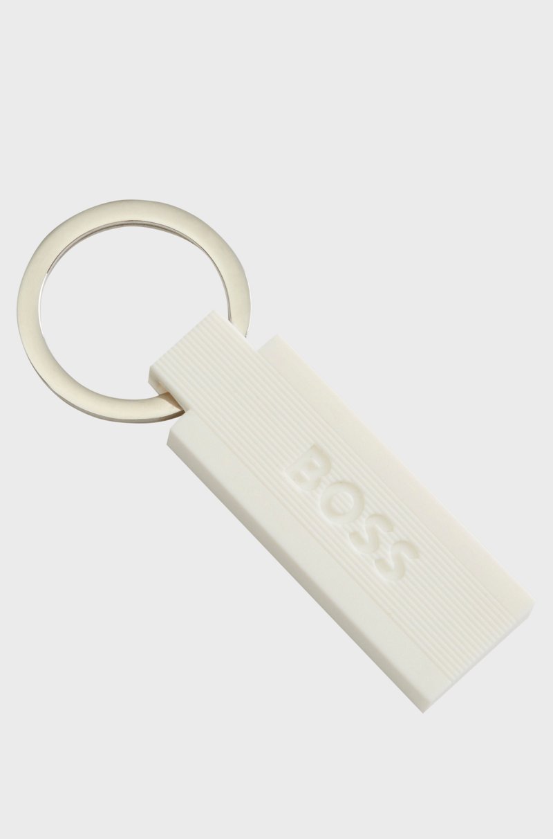 Hugo Boss Llavero Con Logo En Silicona Y Latón