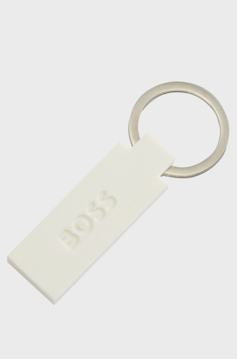 Hugo Boss Llavero con logo en silicona y latón