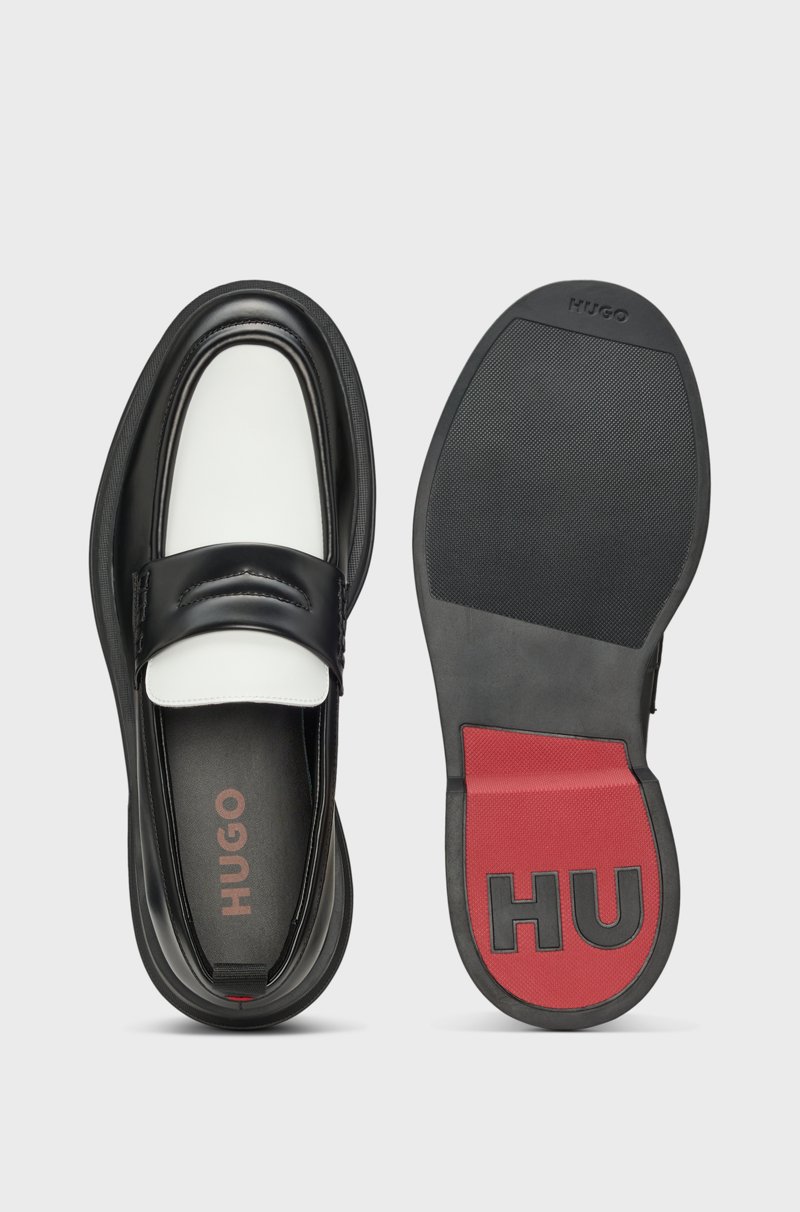 Hugo Boss Mocasines Americanos En Piel Sintética