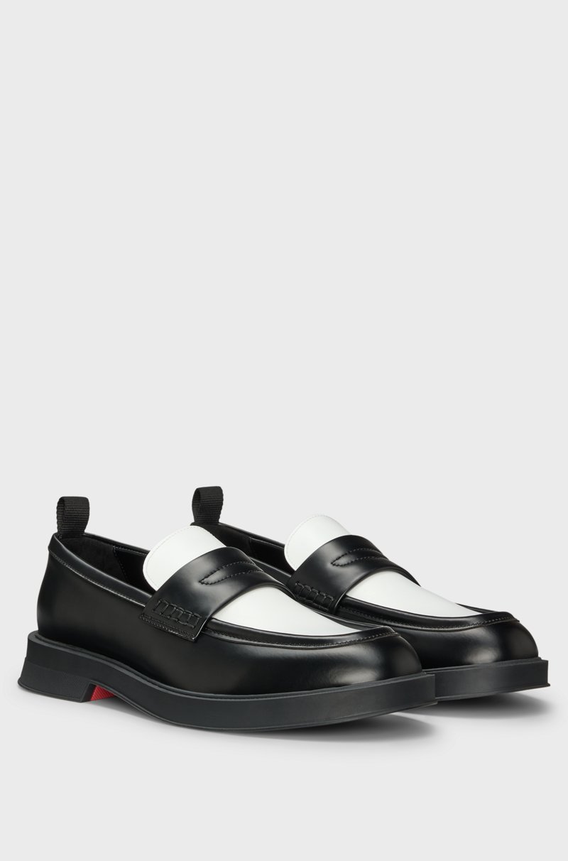 Hugo Boss Mocasines americanos en piel sintética