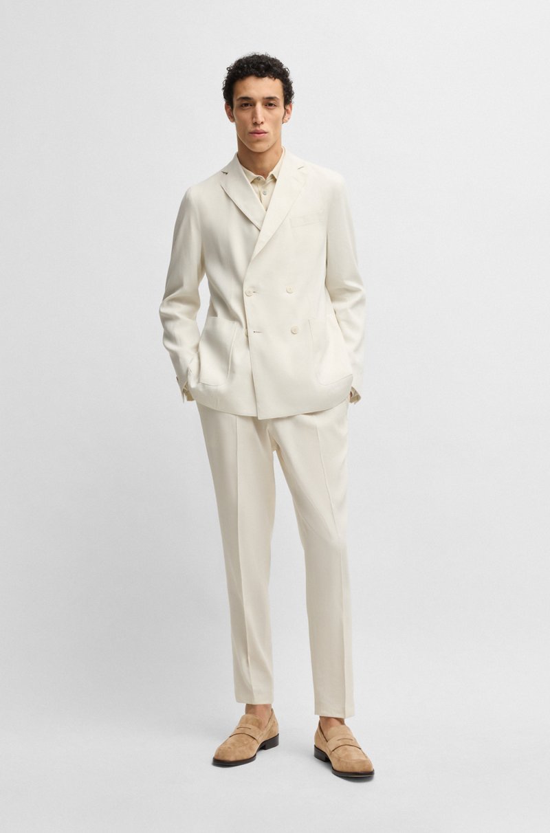 Hugo Boss Mocasines De Ante Con Ribete De Antifaz