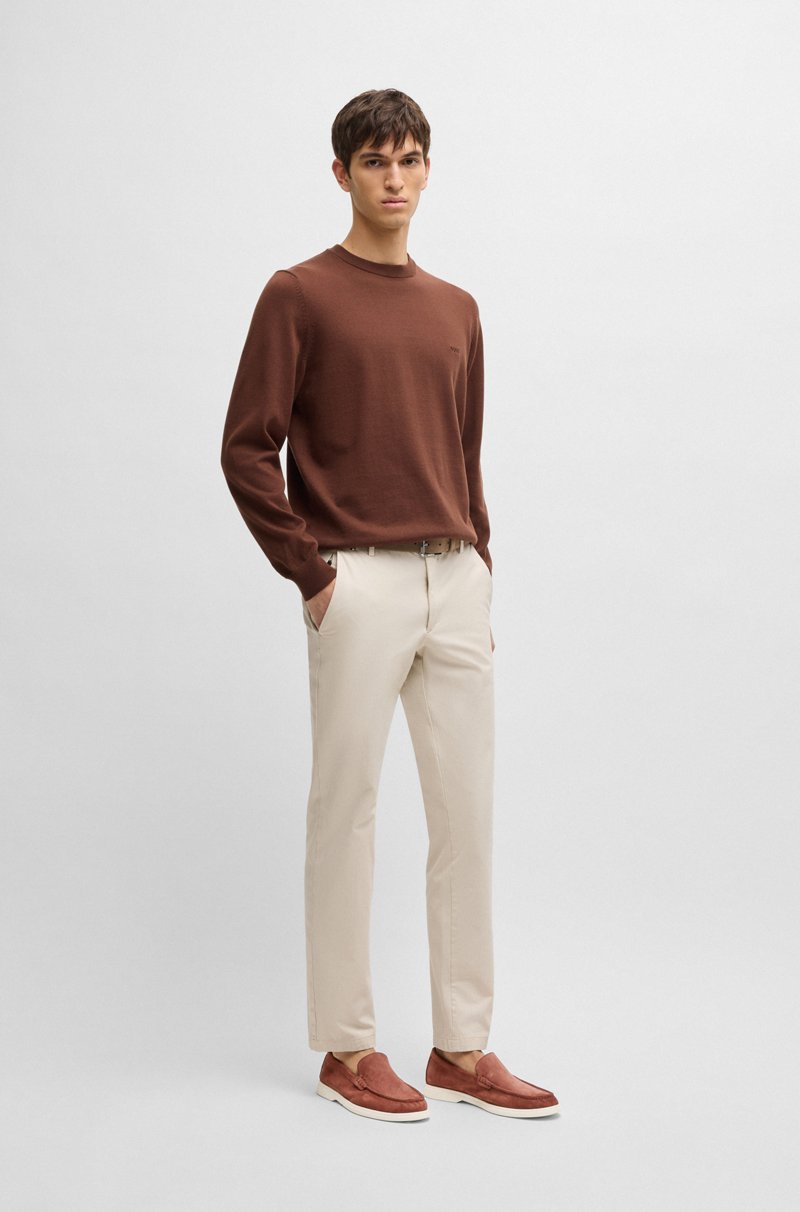 Hugo Boss Mocasines De Ante Con Suela En Contraste