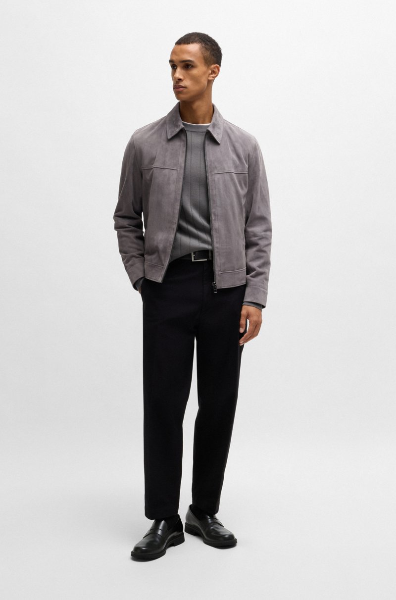 Hugo Boss Mocasines De Piel Con Ribete De Antifaz