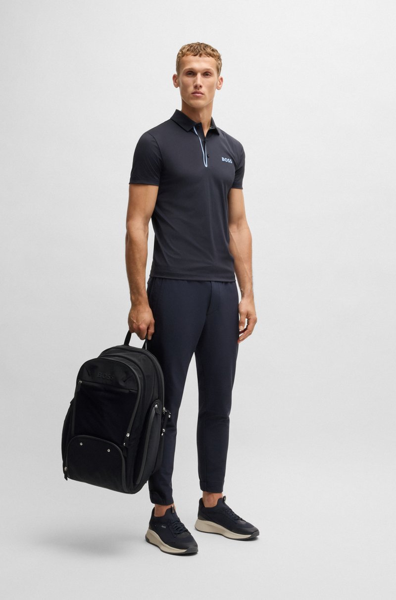 Hugo Boss Mochila Con Herrajes Plateados Pulidos