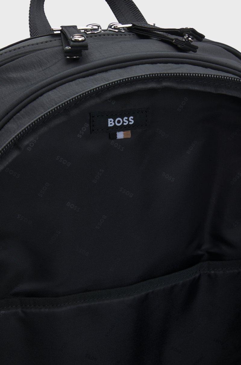 Hugo Boss Mochila Con Herrajes Plateados Pulidos