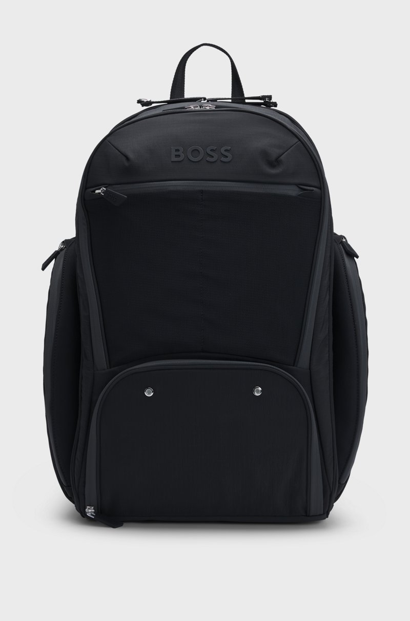 Hugo Boss Mochila con herrajes plateados pulidos