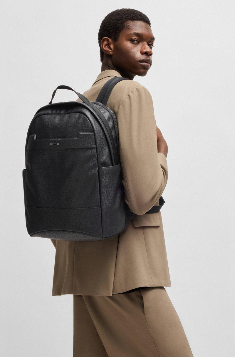 Hugo Boss Mochila Con Textura Granulada