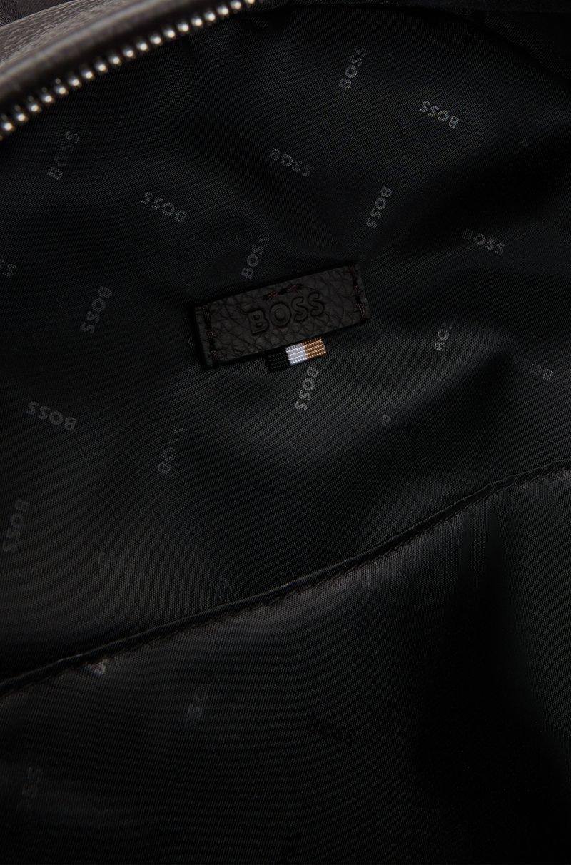 Hugo Boss Mochila De Lona Con Apliques De Piel