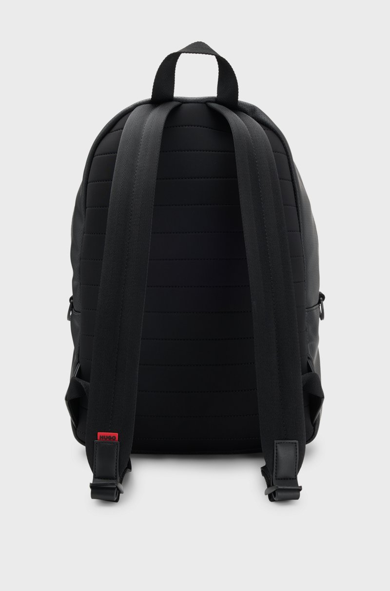 Hugo Boss Mochila De Piel Sintética Calada