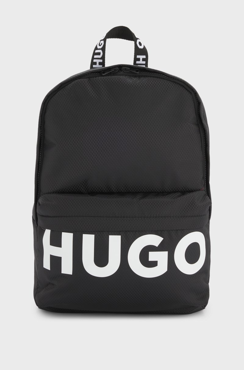 Hugo Boss Mochila para niños con logo en contraste