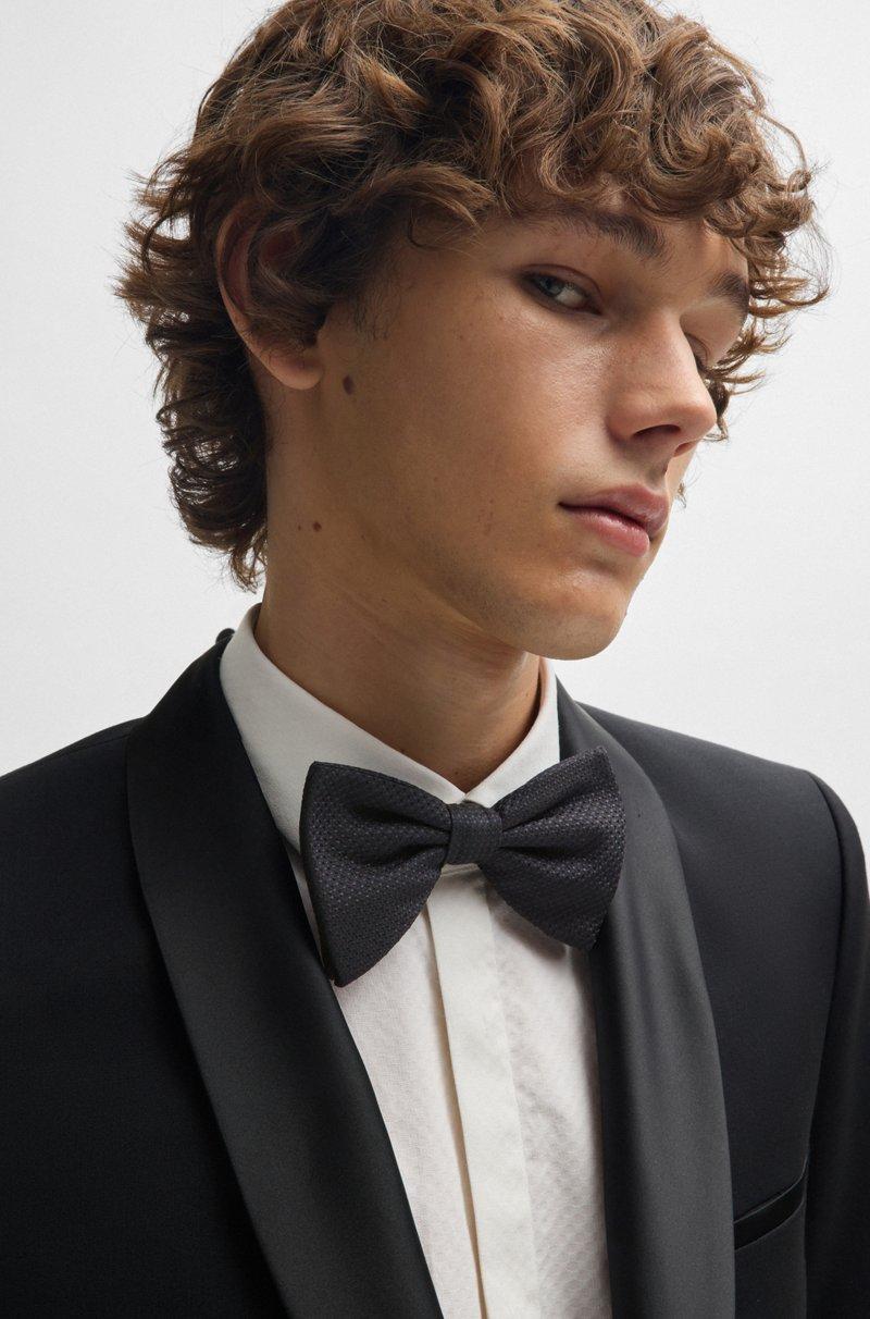 Hugo Boss Pajarita De Seda Con Motivo En Jacquard