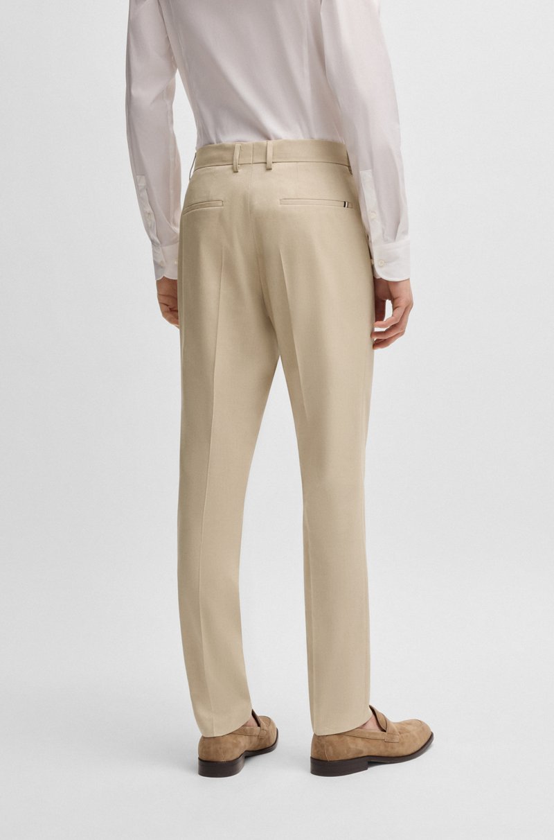 Hugo Boss Pantalones Formales De Gasa Elástica