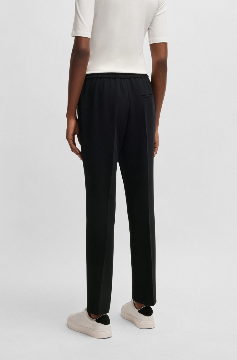 Hugo Boss Pantalones Regular Fit De Crepé Japonés