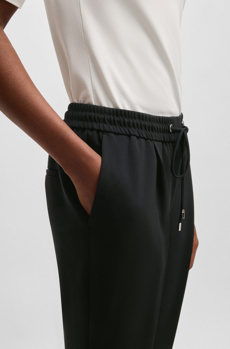 Hugo Boss Pantalones Regular Fit De Crepé Japonés