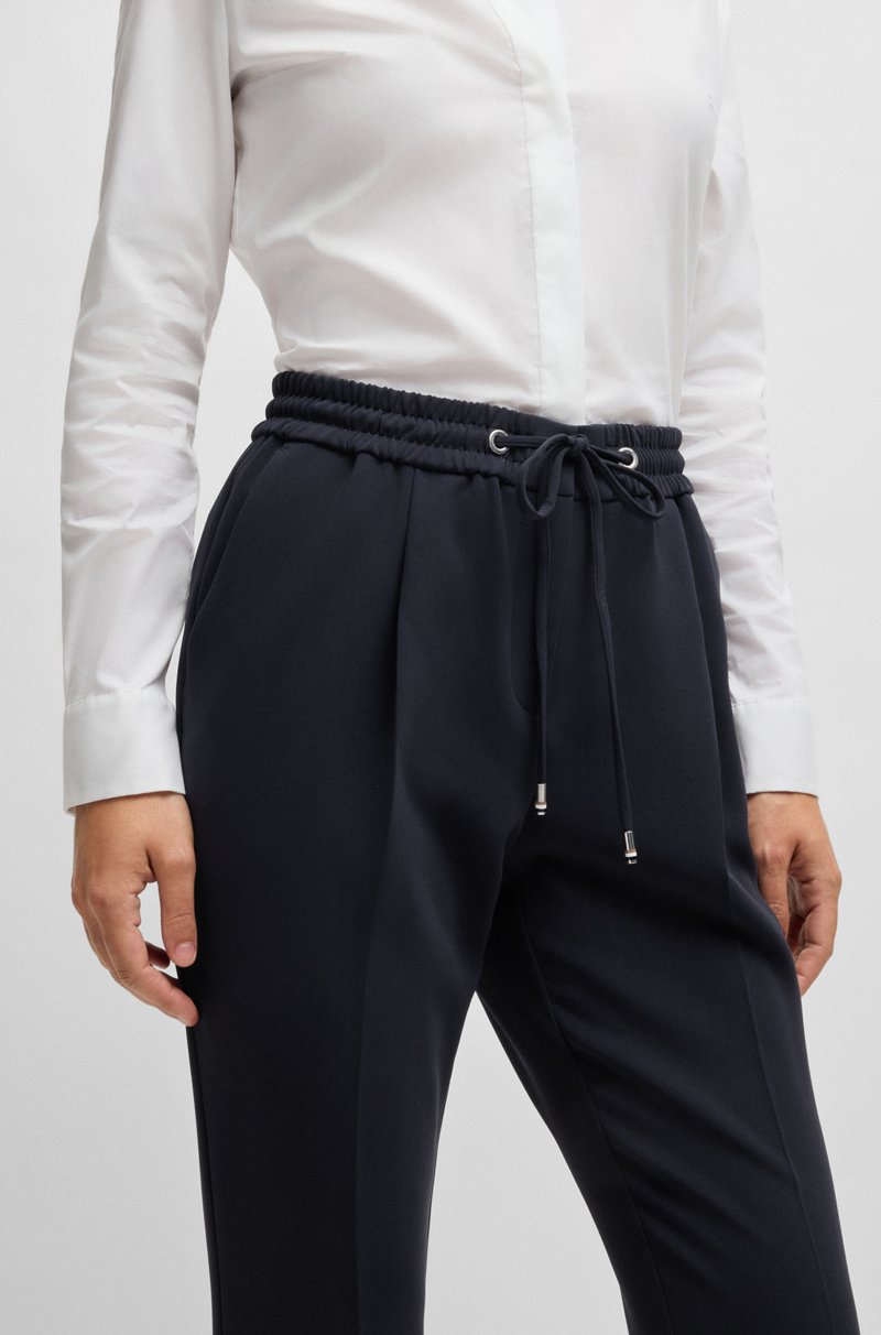 Hugo Boss Pantalones Regular Fit De Crepé Japonés