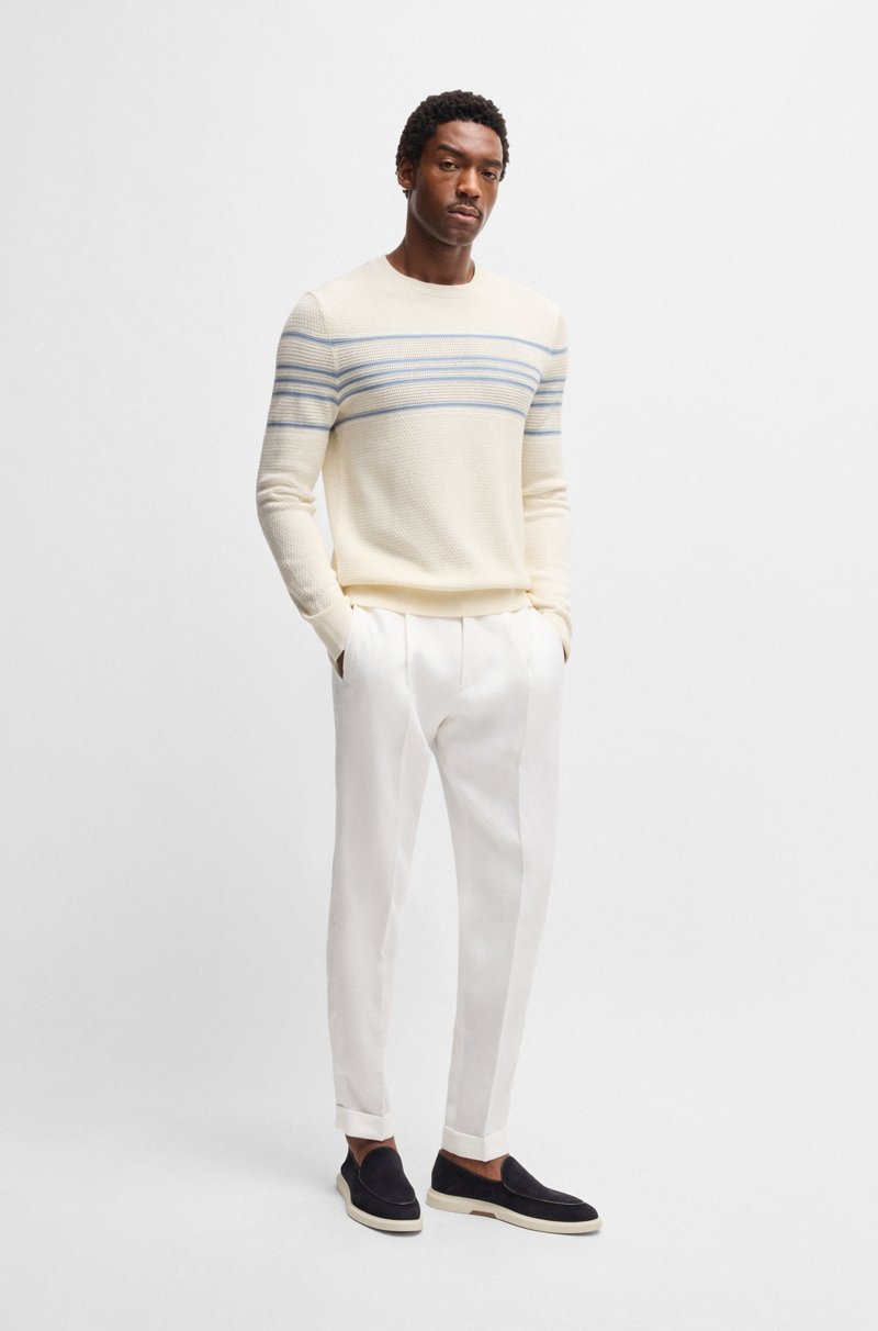 Hugo Boss Pantalones Regular Fit De Lino