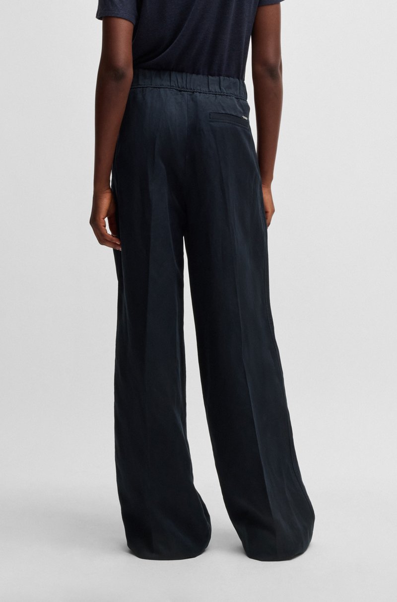 Hugo Boss Pantalones Relaxed Fit Con Pernera Ancha