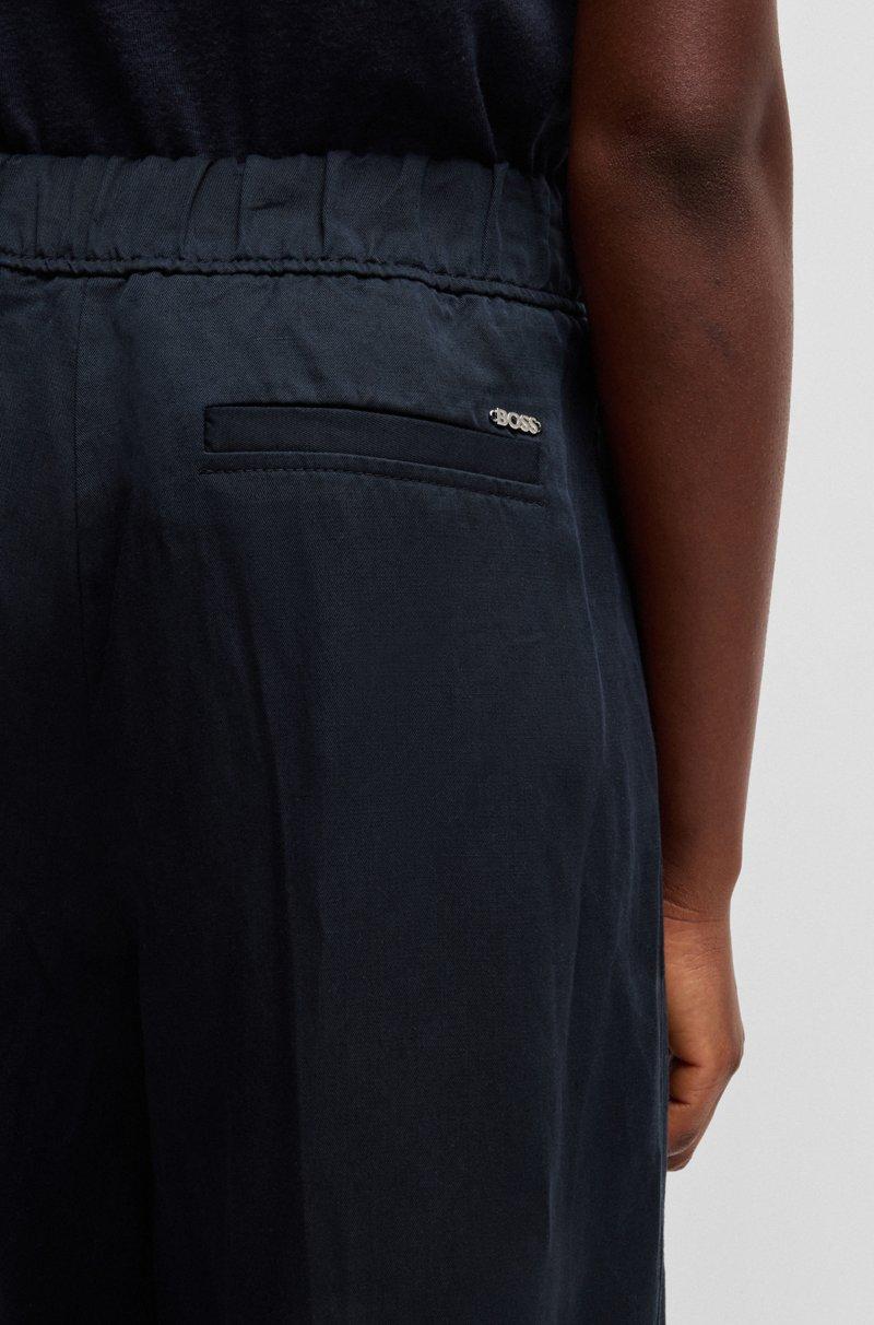 Hugo Boss Pantalones Relaxed Fit Con Pernera Ancha