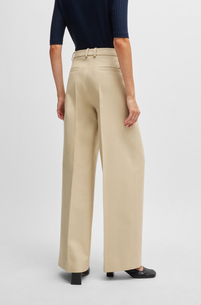 Hugo Boss Pantalones Relaxed Fit De Algodón