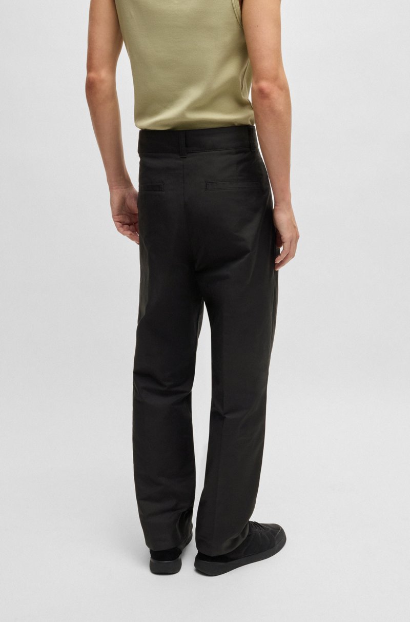 Hugo Boss Pantalones Relaxed Fit De Algodón