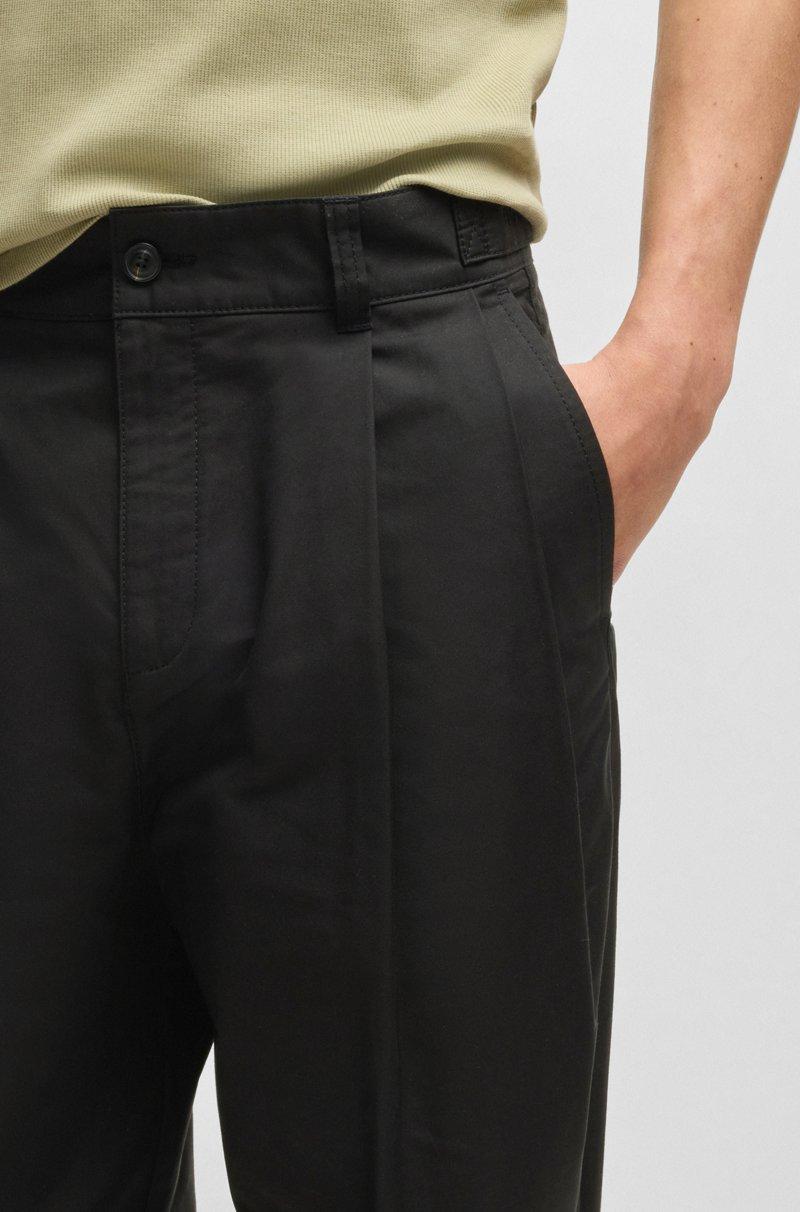 Hugo Boss Pantalones Relaxed Fit De Algodón