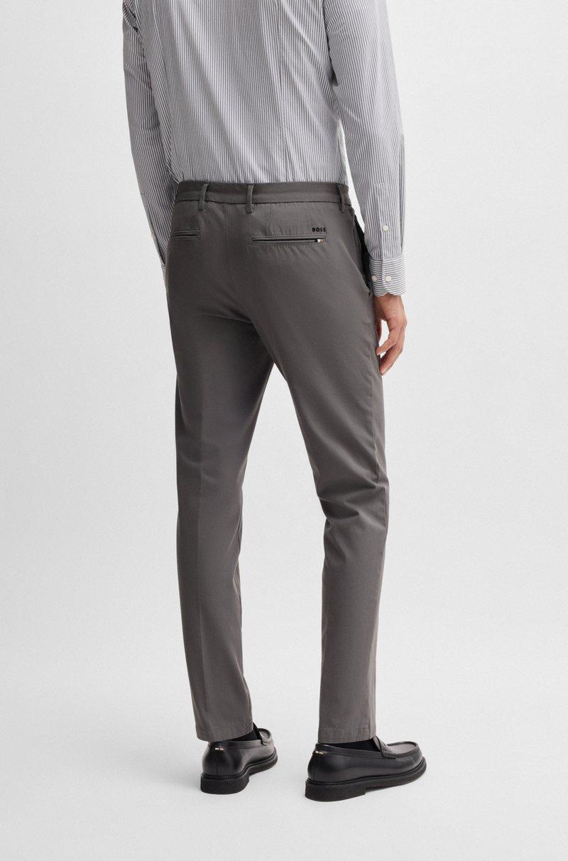 Hugo Boss Pantalones Slim Fit De Algodón Elástico