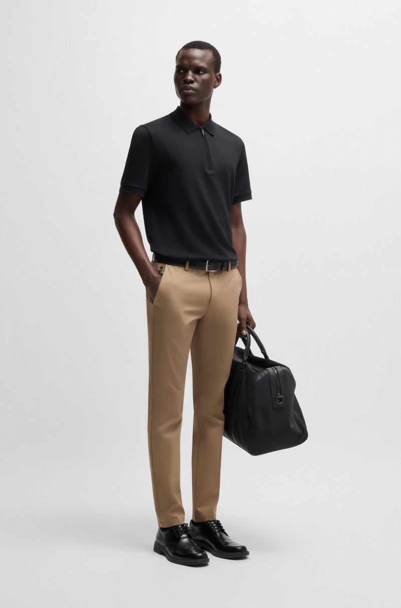 Hugo Boss Pantalones Slim Fit De Algodón Elástico