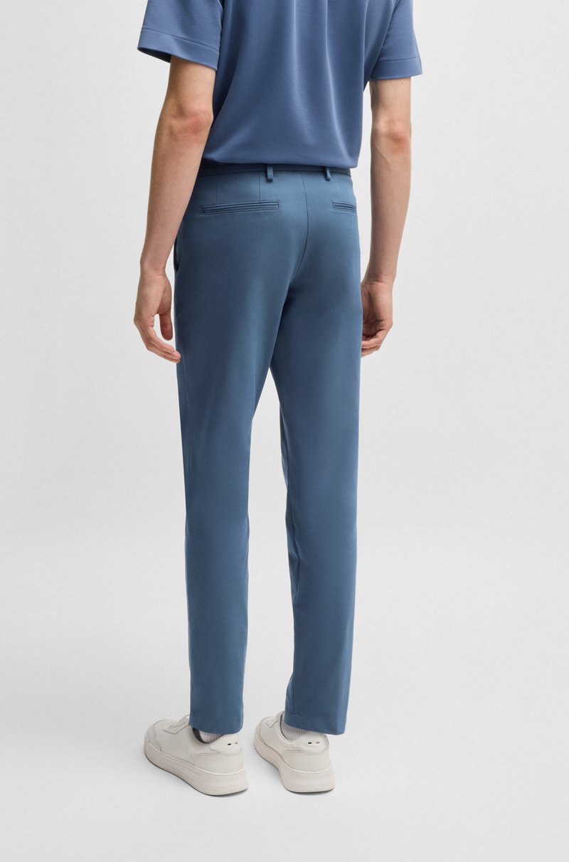 Hugo Boss Pantalones Slim Fit De Algodón Elástico