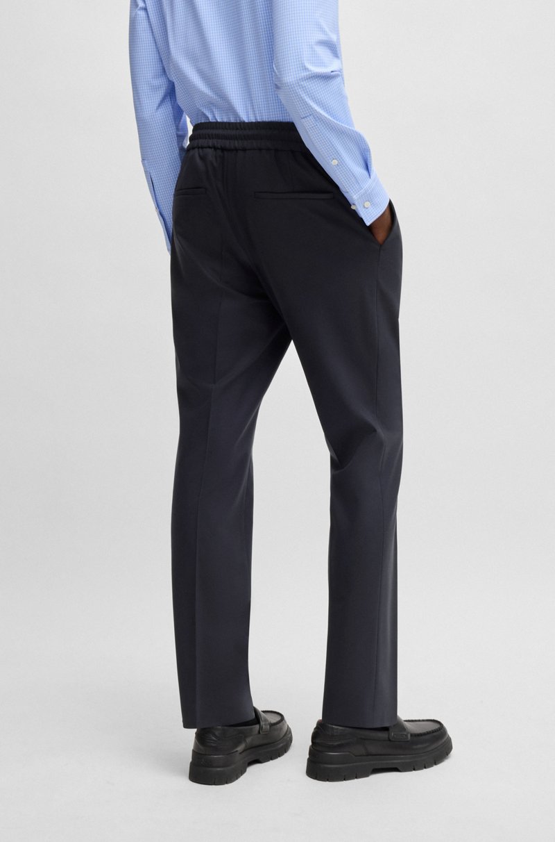 Hugo Boss Pantalones Slim Fit De Mezcla De Lana