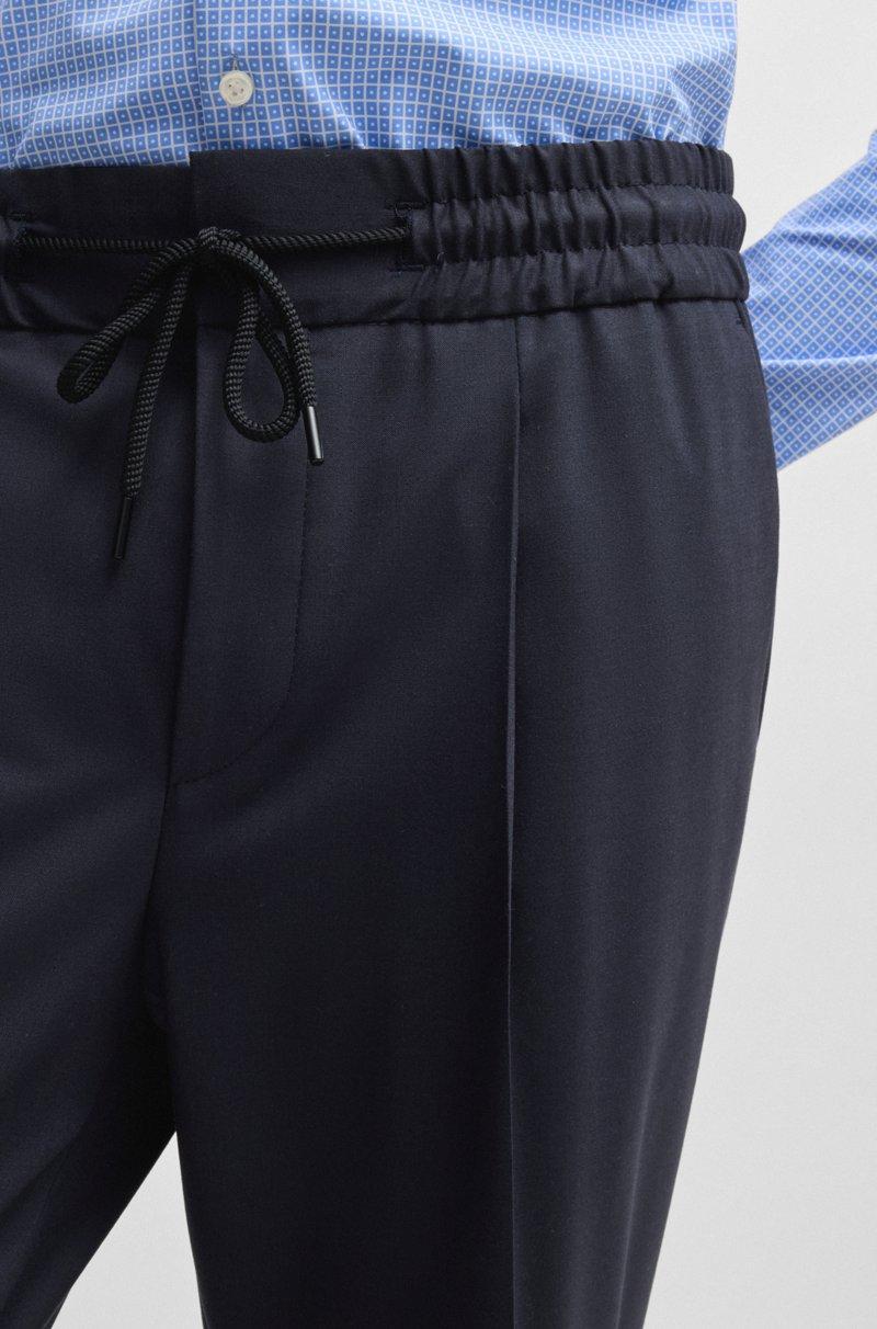 Hugo Boss Pantalones Slim Fit De Mezcla De Lana