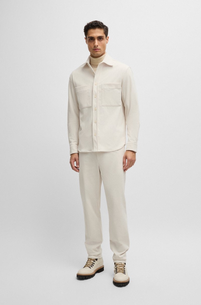 Hugo Boss Pantalones Tapered Fit De Pana Técnica