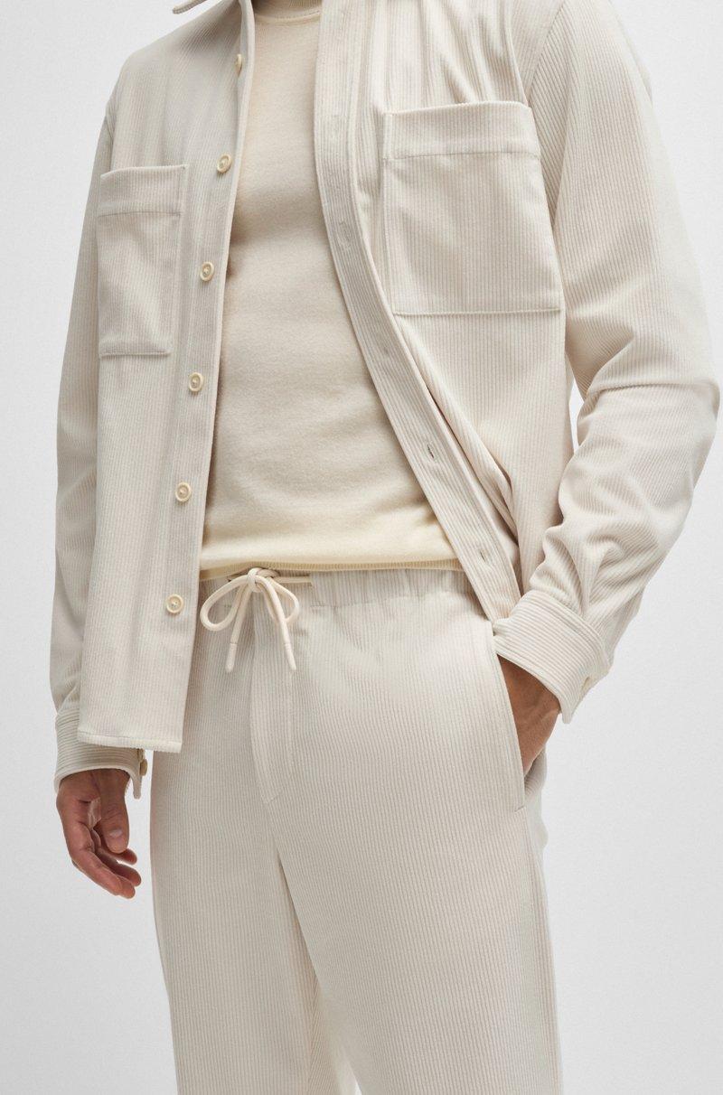 Hugo Boss Pantalones Tapered Fit De Pana Técnica