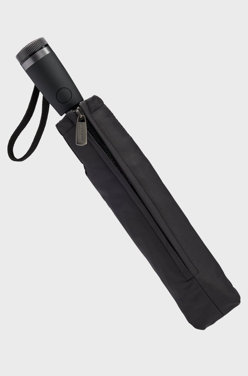 Hugo Boss Paraguas De Bolsillo Con Cenefa Gris