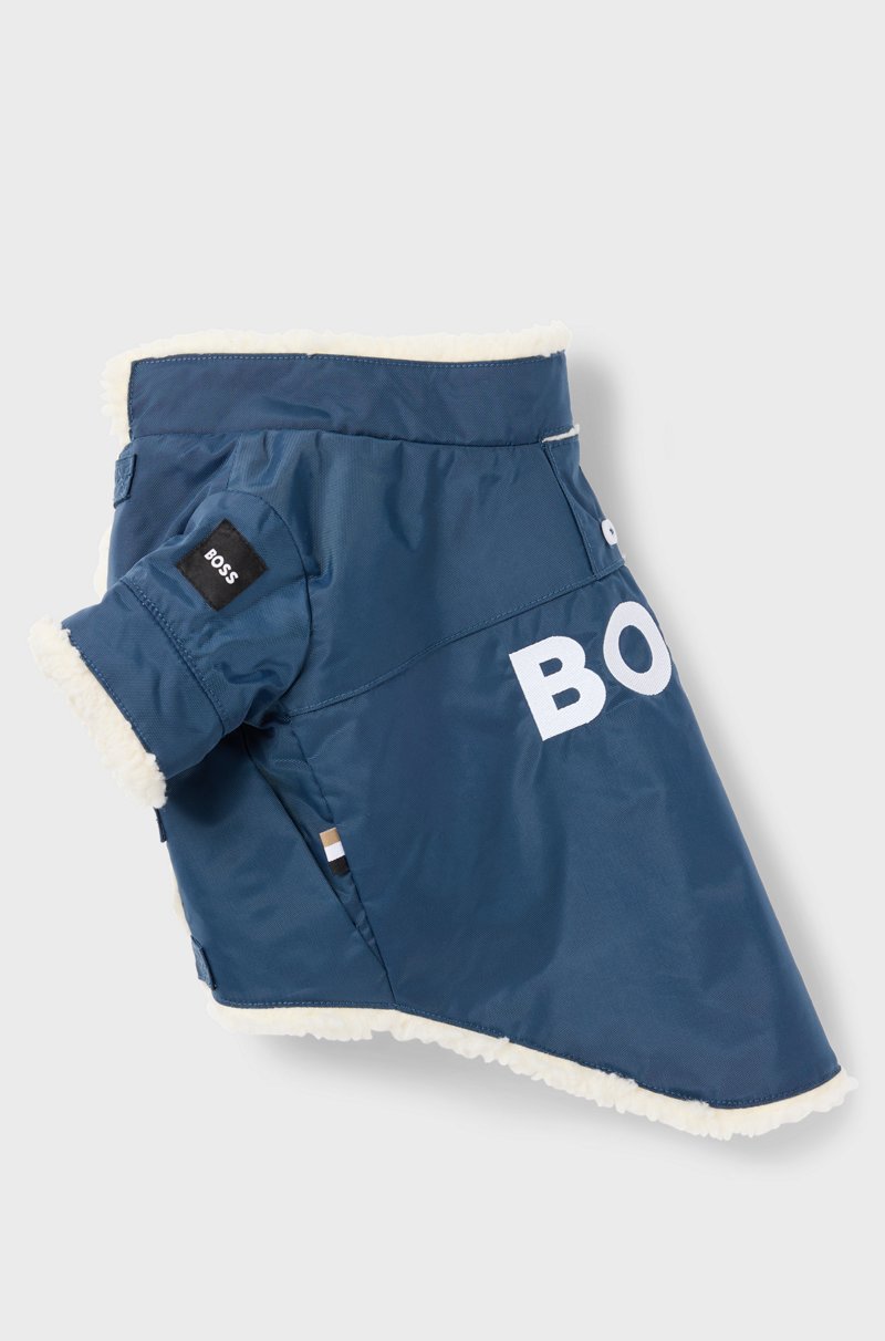 Hugo Boss Parka Para Perros Con Logo En Contraste
