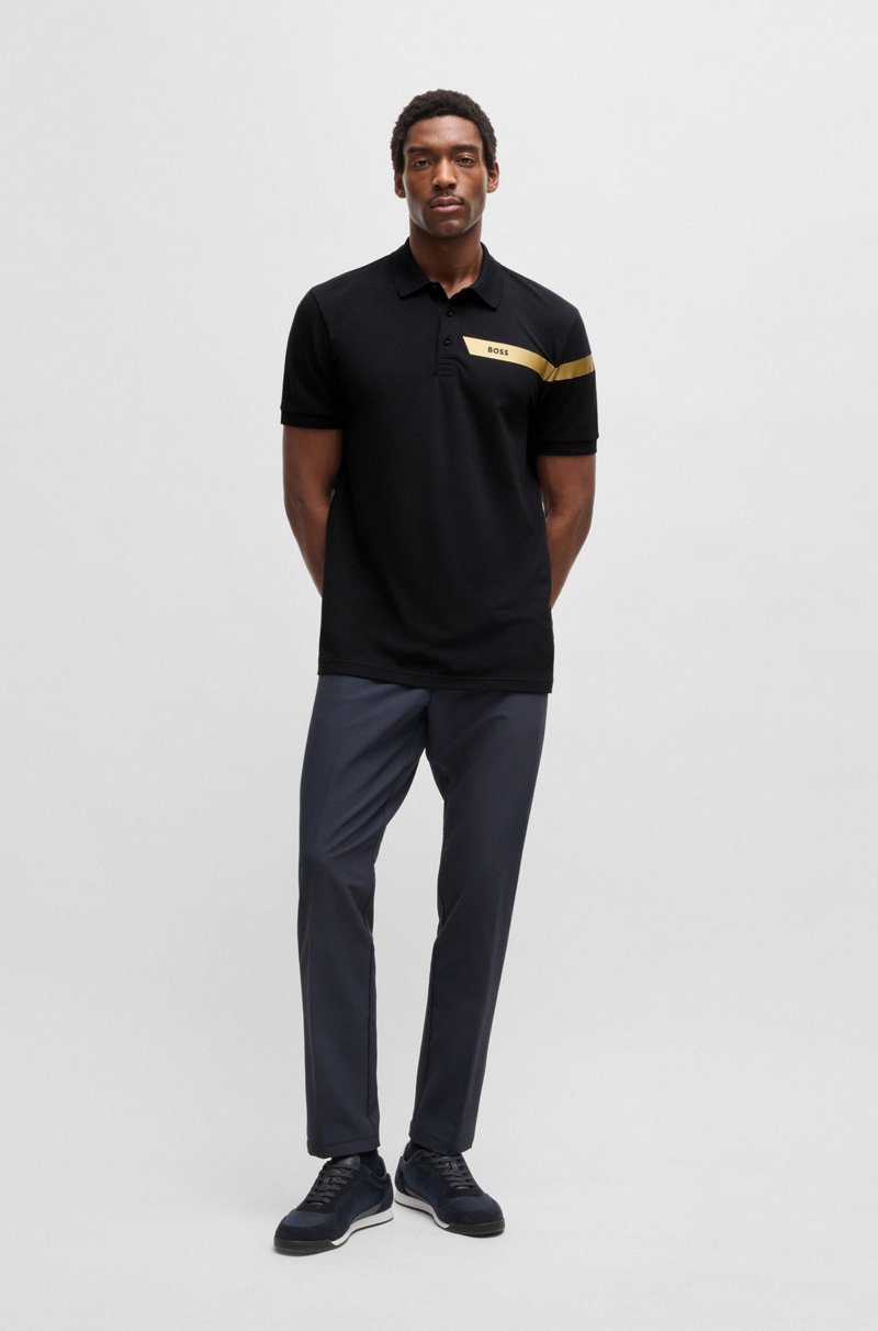 Hugo Boss Polo Paddy Activo En Piqué De Algodón