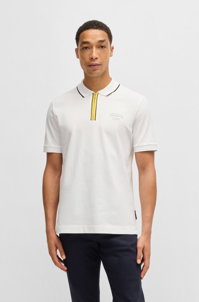 Hugo Boss Polo Porsche x BOSS de algodón elástico