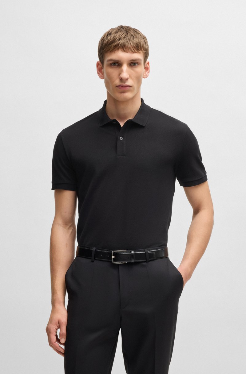 Hugo Boss Polo regular fit en piqué de algodón