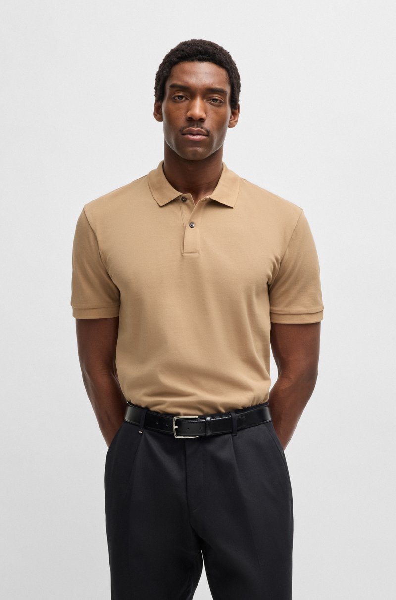 Hugo Boss Polo regular fit en piqué de algodón