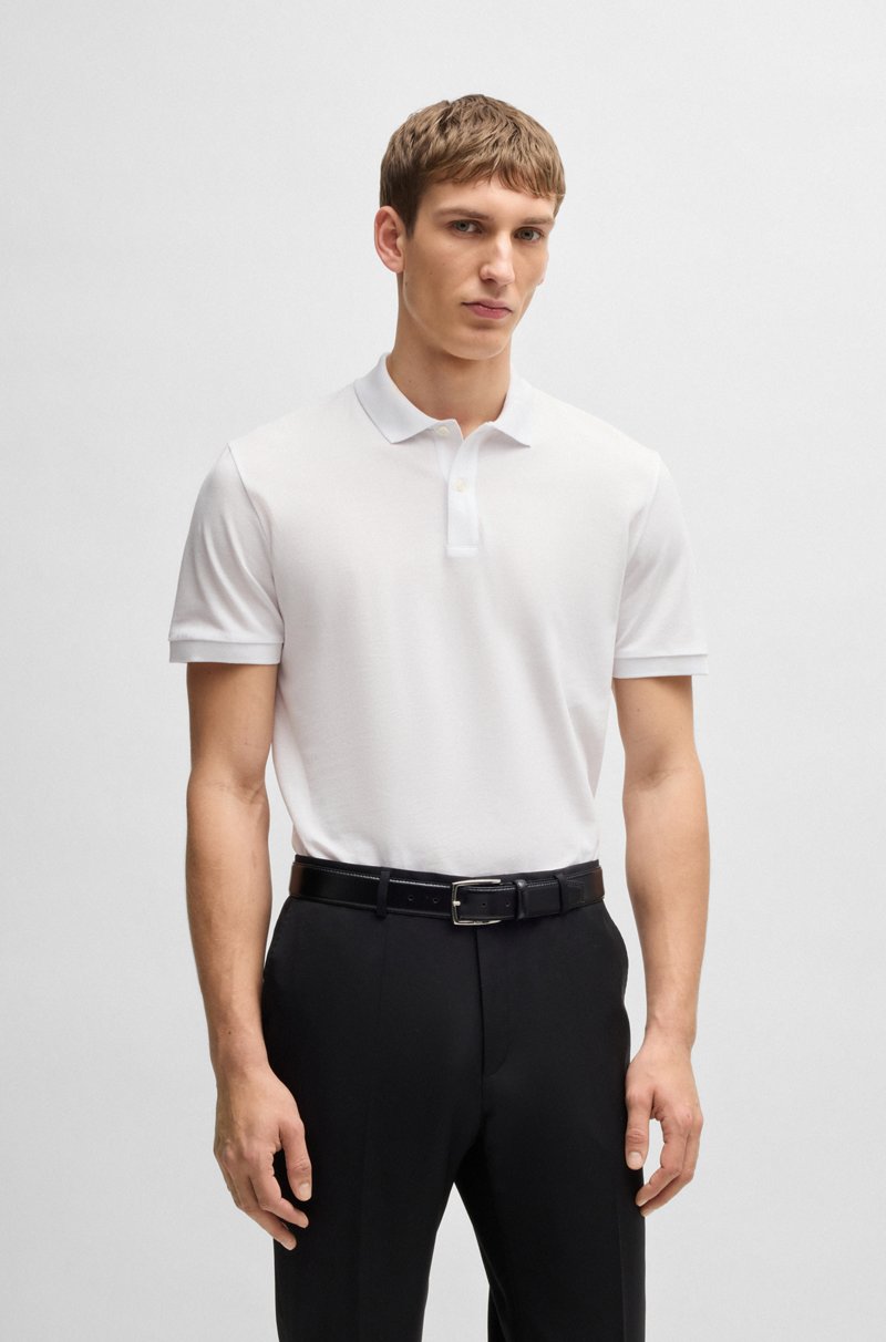 Hugo Boss Polo regular fit en piqué de algodón
