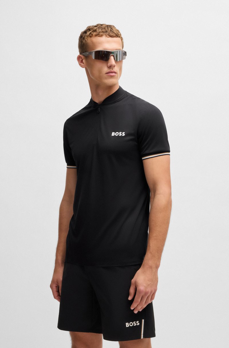 Hugo Boss Polo slim fit activo con protección UV
