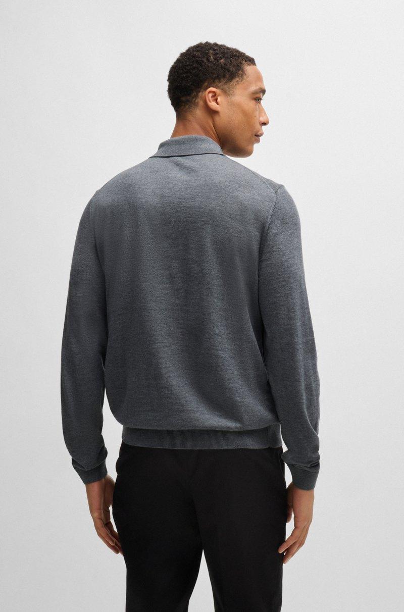 Hugo Boss Polo Slim Fit De Punto De Lana Merina