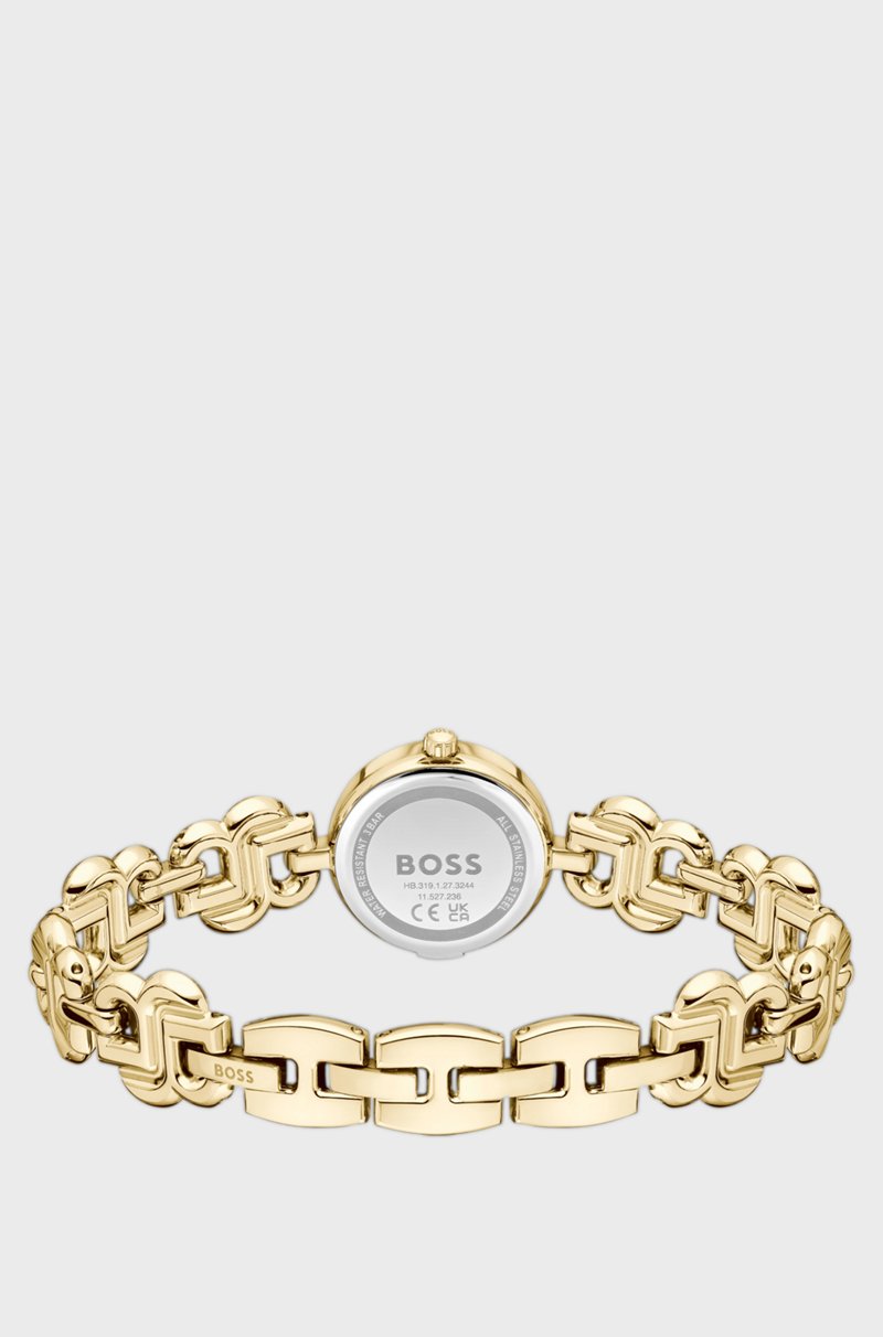 Hugo Boss Reloj Dorado Con Pulsera De Monograma