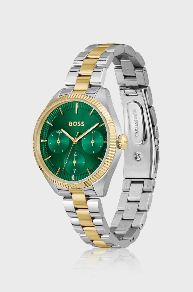 Hugo Boss Reloj En Dos Tonos Con Bisel Acanalado