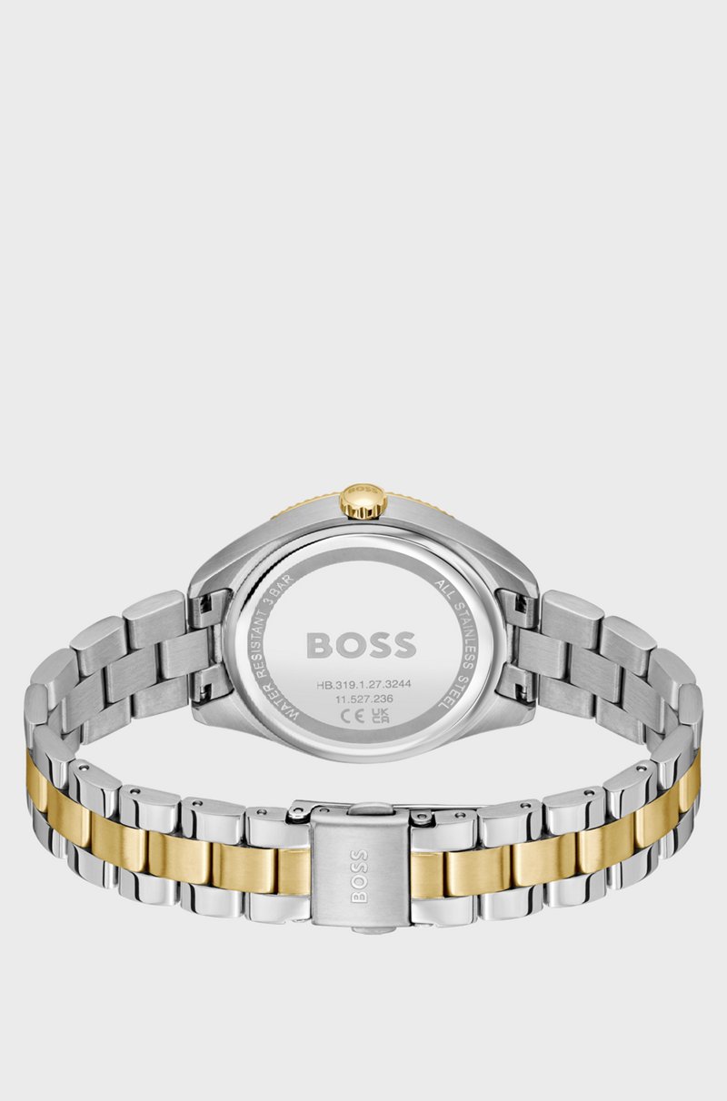 Hugo Boss Reloj En Dos Tonos Con Bisel Acanalado