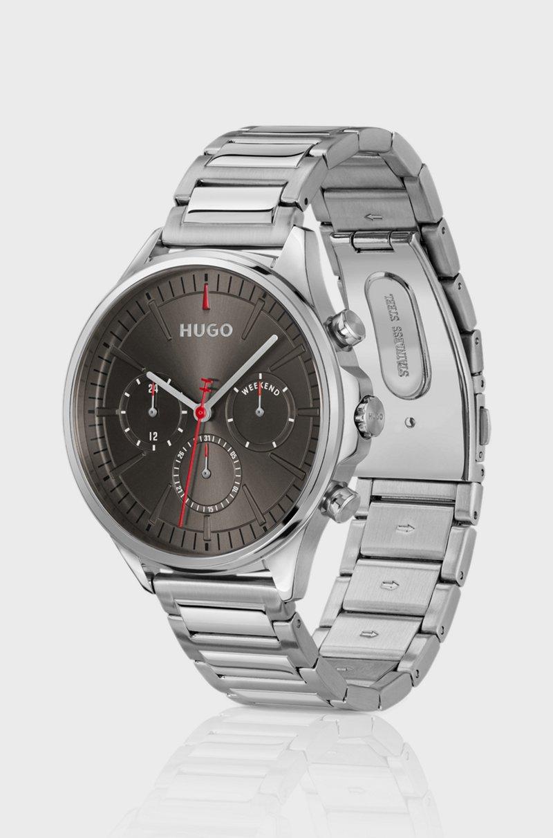 Hugo Boss Reloj Plateado Con Esfera Gris