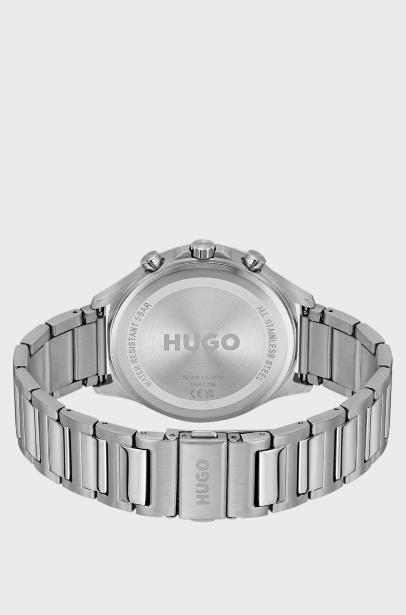 Hugo Boss Reloj Plateado Con Esfera Gris